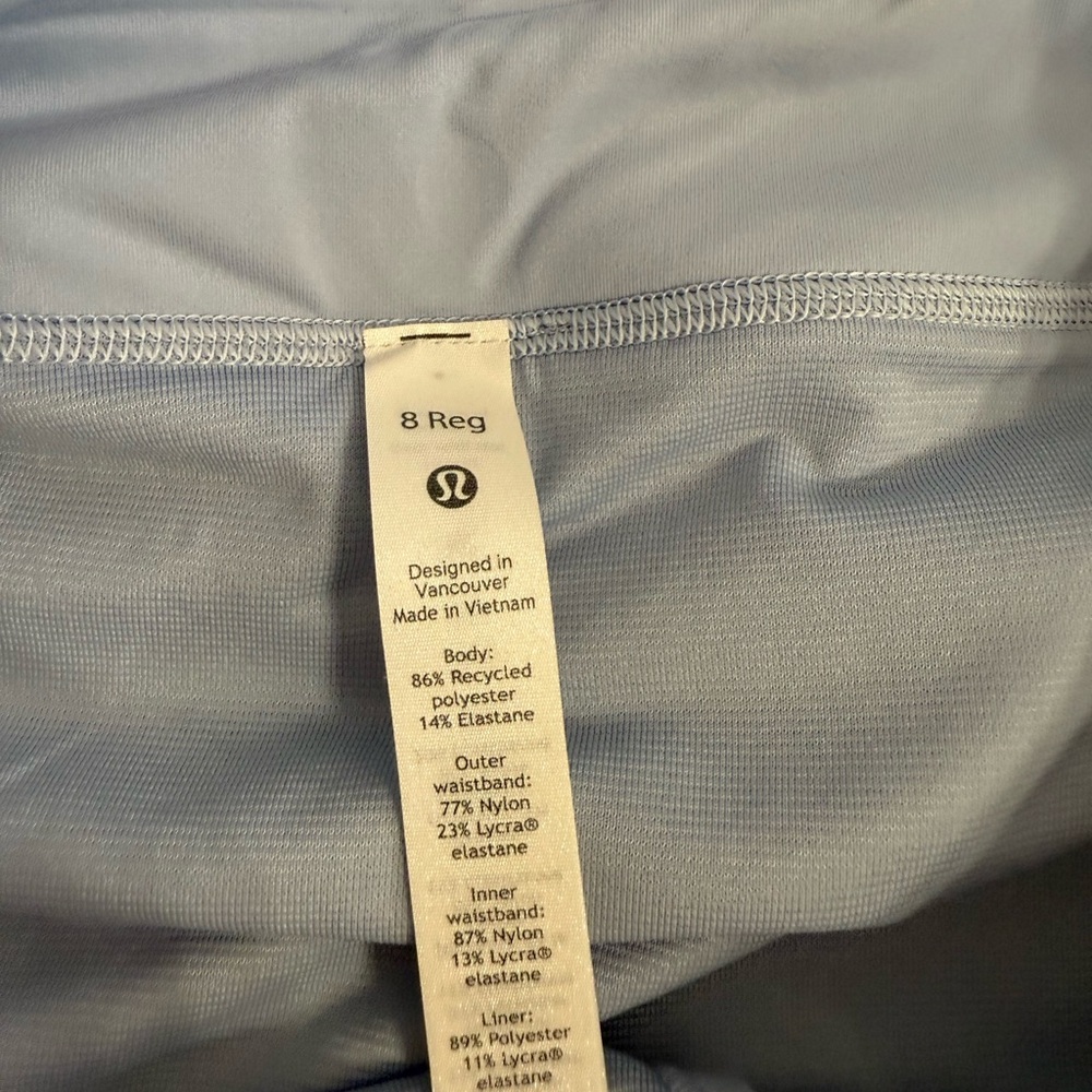 Lululemon Speed Up LR Shorts NWT Blue Linen Size 8 & 10 - Picture 9 of 10